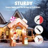 VINGLI 8ft Tall Christmas Gingerbread Archway Inflatable,  with Secure Stakes Storage Bag, Electric Blower Fan - 2 of 4