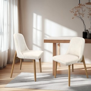 Vatros Chenille Upholstered Side Chair Dining Chairs - 1 of 4