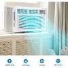 8000 BTU Window Air Conditioner with WiFi, Ideal for Bedrooms & Small Rooms, 115V, White - Remote Control, App Control, 3 Fan Speeds, Quiet Operation - 4 of 4