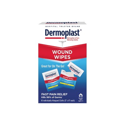 Dermoplast Wound Wipes - 10ct : Target