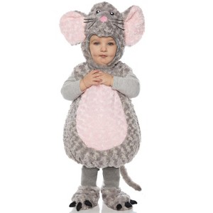 Underwraps Costumes Mouse Belly Baby Toddler Costume, Medium - 1 of 1