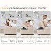 AMERLIFE 3-in-1 Convertible Sleeper Sofa, Adjustable Backrest, Ottoman Couch Bed - 3 of 4