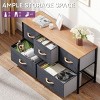 Dresser for Bedroom with 5 Drawers, Chest of Drawers, Fabric Dresser Storage Organizer for Closet, Living Room - 4 of 4