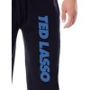 Ted Lasso Womens' TV Series Show Title Logo Sleep Jogger Pajama Pants Black - 2 of 4
