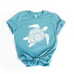 Simply Sage Market Women's Turtle Mandala Short Sleeve Graphic Tee - 1 of 3