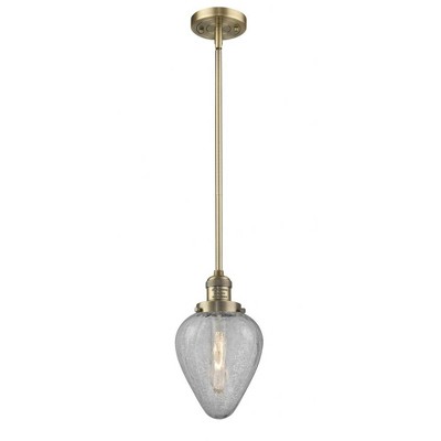Geneseo - 1 Light Stem Hung Mini Pendant In Industrial Style-8.5 Inches Tall and 6.5 Inches Wide