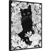 Amanti Art Little Black Garden Cat by Ec Mazur Framed Canvas Wall Art - 2 of 4
