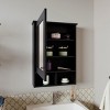 GlasFlength Decorative Wall Mirrors Wall Art Bathroom Decor Cabinet Open Storage Cabinet Mirrors for Bathroom Wall, Black, 6.6"*20.9"*29" - 3 of 4