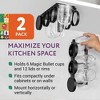 Impresa [2 Pack] Kitchen Storage Cup Holder for Magic Bullet Blender Cups, Lids & Rims - Fits 6 Cups Total - 4 of 4