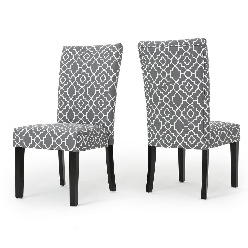 Set of 2 Jami Dining Chair - Gray - Christopher Knight Home, 1 of 6