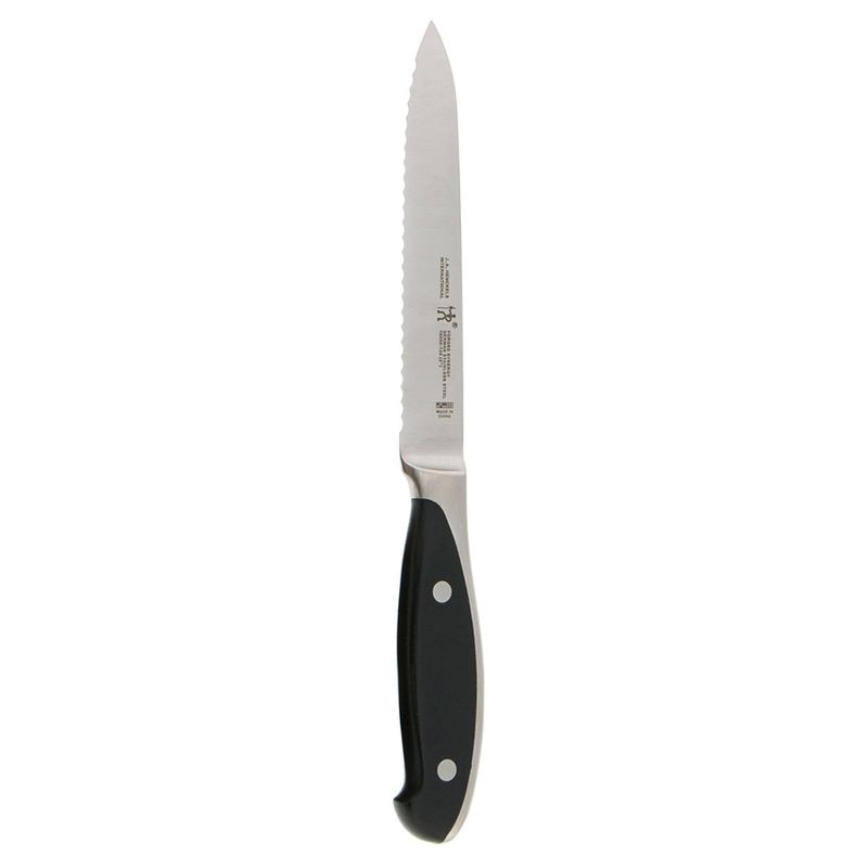 Henckels Forged Synergy 5-inch Serrated Utility Knife, 1 of 4