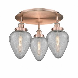 Geneseo - 3 Light Flush Mount In Industrial Style-9.5 Inches Tall and 17.75 Inches Wide - 1 of 1