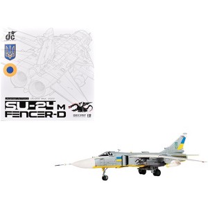 Sukhoi Su-24M Fencer-D Bomber Aircraft "Ukraine War" (2023) Ukrainian Air Force 1/72 Die Cast Model by JC Wings - 1 of 4