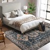 Coucheta Washable Area Rug - Vintage Distressed Rug, Low Pile Non-Slip Carpet for Living Room & Dining Room, Fade & Stain Resistant - 3 of 4