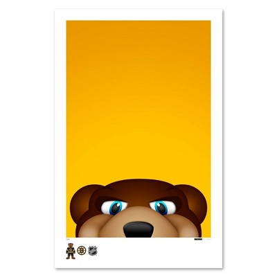 NHL Boston Bruins Mascot Art Poster Print