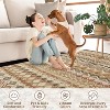Runner Rug Vintage Distressed Geometric Hallway Carpet Machine Washable Non-Slip - 4 of 4