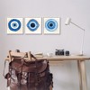 Stupell Industries Spiritual Evil Eye Mati Symbol 3pc Framed Giclee Art Set, White, 12" x 12" - 2 of 4
