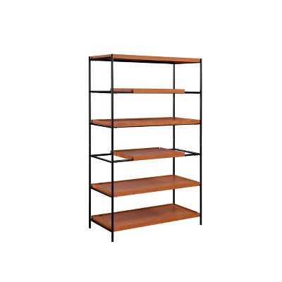 70" Oaken Bookcase Honey Oak/Black - Acme Furniture