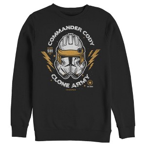 Men's Star Wars: The Clone Wars Commander Cody Army Head Shot Sweatshirt - 1 of 3