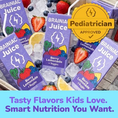 Brainiac Kids Berry Lemonade Juice Drink 8 pk/6.75 fl oz Boxes