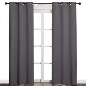NICETOWN Grommet Top Blackout Curtains, Thermal Insulated Noise Reducing Window Drapes (Set of 2) - 1 of 4