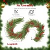 LOVMOR Lighted Christmas Pine Garland,Pine Garland Realistic,Decorated w/Pine Cones, Red Berries and Frosted White Accents - 2 of 4