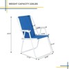 FURNIinspire Outdoor Portable Chair Sturdy Portable Design for Relaxation and Outdoor Activities, Blue, 19.09"*17.32"*29.53" - 4 of 4