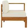 vidaXL Wooden Sofa Cream White Solid Acacia Wood Standard Durable - 4 of 4