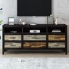 Kumasinova Retro Style TV Stand Media Dresser with 6 Drawers&3 Shelves,Vintage TV Stand for TV up to 65",Entertainment Center for Living Room - 2 of 4