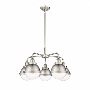 Ballston Urban - 5 Light Stem Hung Chandelier In Art Deco Style-16.25 Inches Tall and 24.5 Inches Wide - 1 of 1