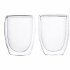2-Piece Double-Wall Glass Coffee Mug Set – Clear, Insulated, Keeps Drinks Hot or Cold, 11.8oz Glasses - 2 of 4