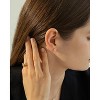Bearfruit Jewelry Sterling Silver 18k Gold Plated Estelle Stud Earrings - 4 of 4