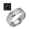 Glow in Dark Black Wedding Band One Ring of Power Stainless Women Men Ginger Lyne - 2 of 4