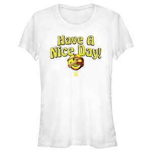 Juniors Womens WWE Mankind Have a Nice Day Logo T-Shirt - 1 of 4