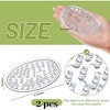 Aoibox Plastic Soap Holder with Drain Holes, Soap Dish Bar Saver Tray for Kitchen Bathroom Shower Counter, Clear (2 Pack) - 2 of 4