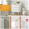 3 Drawer Dresser for Bedroom, Modern Closet Dressers Chest of Drawers, Storage Dresser Chest Cabinet Organizer Unit, Small Fluted Nightstand - 3 of 4