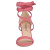 Allegra K Women's Back to College Open Toe Lace Up Chunky High Heels Strappy Sandals - 2 of 4