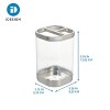 iDESIGN Ilese Toothbrush Holder Clear/Brushed Nickel: Bathroom Organizer for Toothpaste, Plastic Storage - 4 of 4