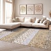 Washable Printed Rug Non Slip Low Pile Rug Soft Throw Floor Cover Foldable Indoor Carpet for Living Room Bedroom Playroom Nursery - 2 of 4