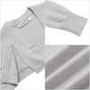 Clearlove Girls' Solid Color Knit Cardigan Long Sleeve Open Front Sweater with Pocket Cute Loose Fit Outerwear for Kids - 3 of 3