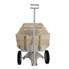 ORRD Outdoor Garden Carriage with Wooden Railings, All-Terrain Solid Tires Utility Wagon - 2 of 4