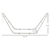 Hammock Stand, Portable Adjustable Steel Frame Hammock Stand, Weather Resistant, 10.3', 550 lbs. Capacity - 3 of 4