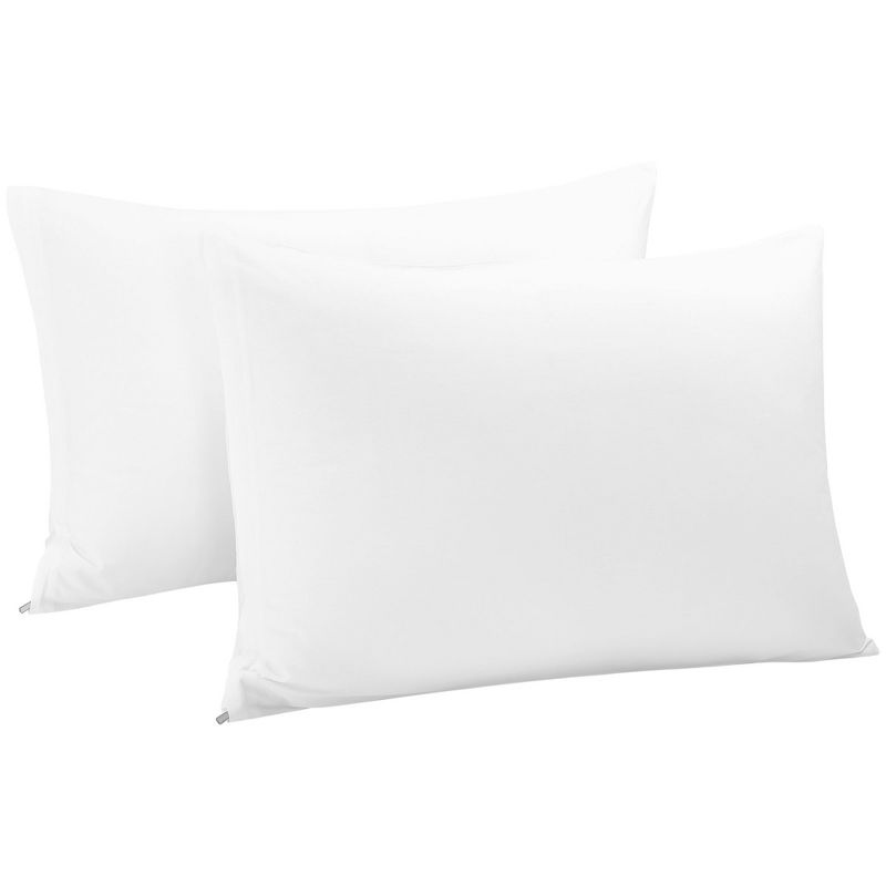 PiccoCasa Cotton Pillow Cover Cases Zippered Pillowcases 2 Pcs, 4 of 8
