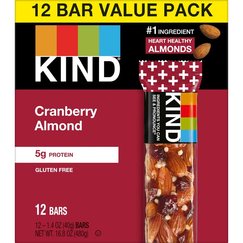 KIND Cranberry Almond - 12ct/16.8oz, 3 of 9