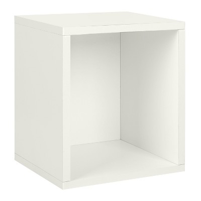 Way Basics Stackable Eco Storage Cube Cubby Organizer White