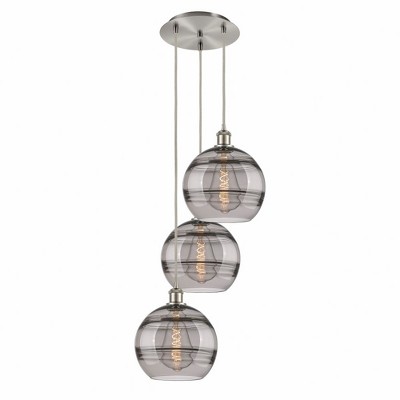 Rochester - 3 Light Cord Hung Multi Pendant In Industrial Style-35.63 Inches Tall and 16.5 Inches Wide