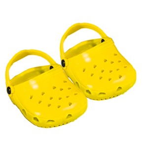 Sophia’s Rubber Garden Clog Sandal with Heart Cut Outs and Heel Strap Shoes Accessory for 18" Dolls - 1 of 3