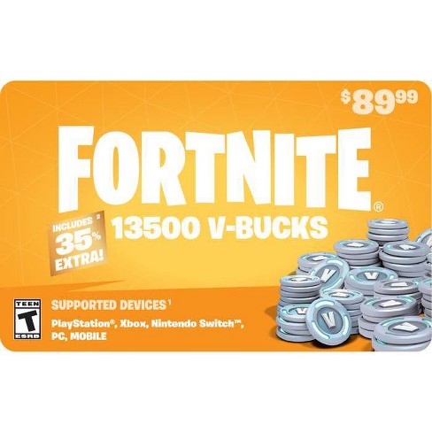 89.99 Fortnite V bucks Gift Card email Delivery Target