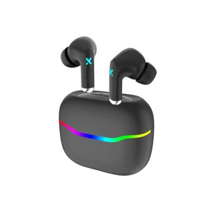 RadioShack Wireless Gaming Earbuds with Noise Cancelation and RGB LED Lights With 22 Hour Playtime 3304452 Black - 1 of 4