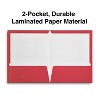 Staples 2-Pocket Laminated Folders Red 10/Pack (13374-CC) 905481 - 3 of 4
